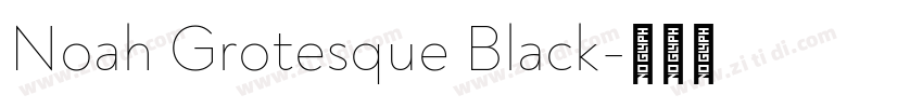 Noah Grotesque Black字体转换 Noah Grotesque Black字体转换